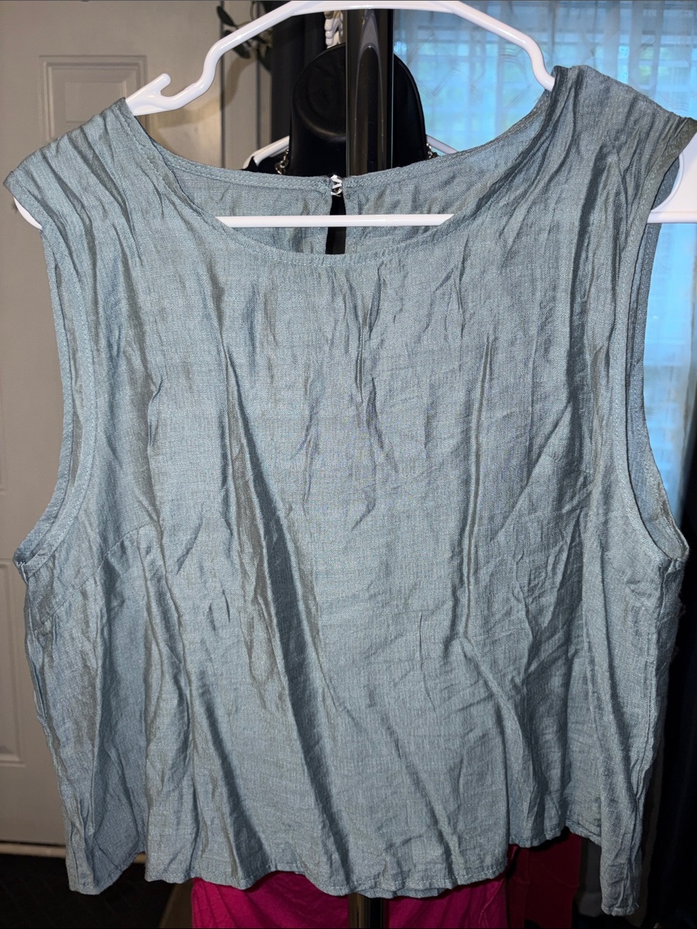 SHEIN Light Blue Sleeveless Women's Top Large